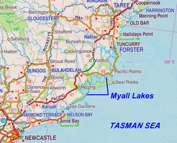 Myall Lakes Location Information Nsw Australia